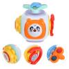 LALADEFIEE Montessori Busy Cube for Travel Educational Plastic Activity Cube with Fine Motor Skill Games Safe Sensory Learning for Boy Girl view 4