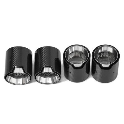 Carbon Fiber Exhaust Parts for M2 F87 M3 F80 M4 F82 F83 Muffler Tailpipe Upgrade MP Nozzle System Modification Accesories(Carbon Texture D)