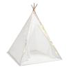 Foldable Kids Tent, Spacious Kids Play Tent with Light and Mat, Children Teepee Tent for Girls or Boys (White) view 2