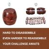 RICHOOSE Wooden Brain Teaser Puzzles for Adults - Challenging 3D IQ Logic Games for Teens 14+, Stress Relief Desk Toys & Office Decor, Unique Gifts for Men, Women, Seniors (Barrel) view 2