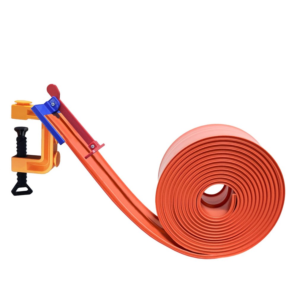 ARSUNOVO Flex Track 15 Ft Starter Set | Classic Long Design, with a Roll-Up Portable Structure to Create a Versatile DIY Racetrack, Persimmon