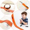 ARSUNOVO Flex Track 15 Ft Starter Set | Classic Long Design, with a Roll-Up Portable Structure to Create a Versatile DIY Racetrack, Persimmon view 2