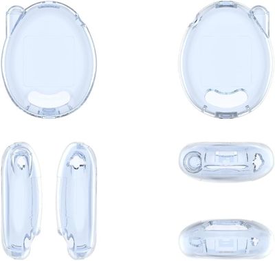 Clear Case for Tamagotchi Connectlian, PC Shell Cover, Game Console Anti-collision Transparent Case Skin (transparent blue)