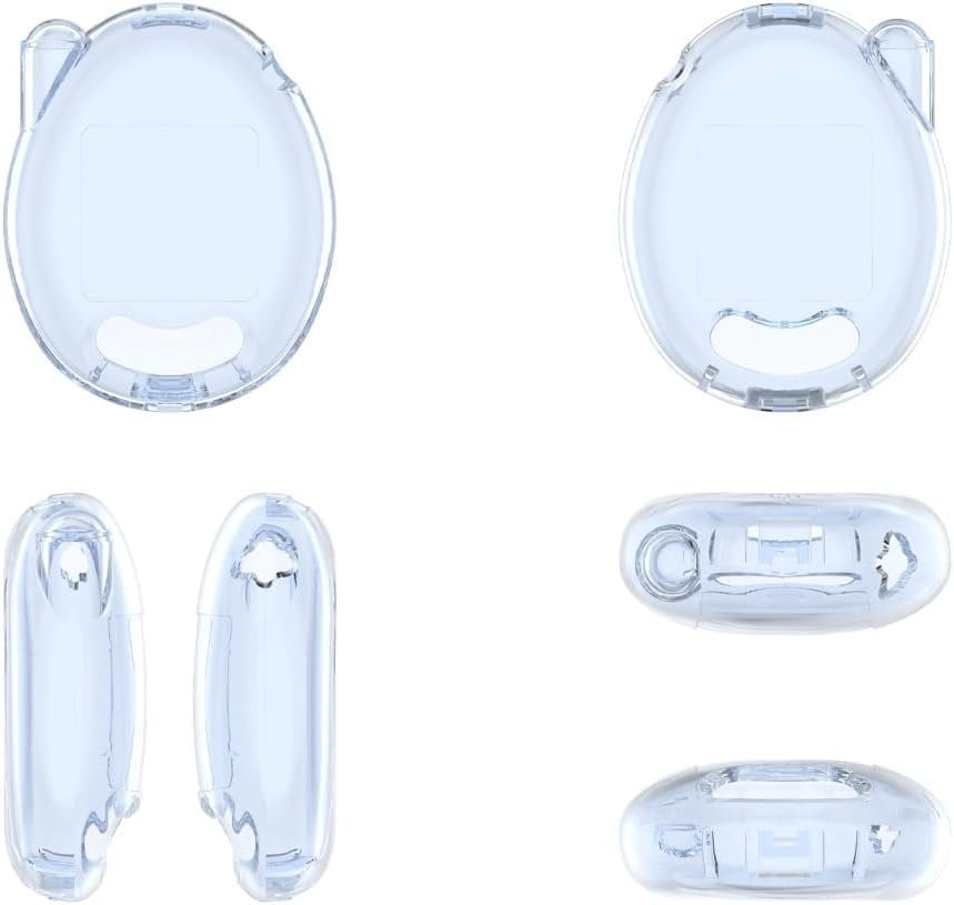 Clear Case for Tamagotchi Connectlian, PC Shell Cover, Game Console Anti-collision Transparent Case Skin (transparent blue)