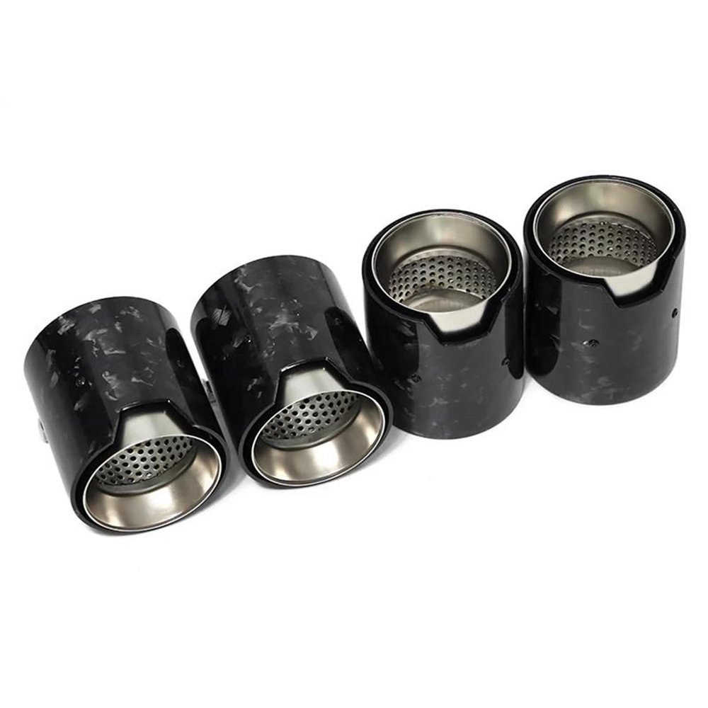 Carbon Fiber Exhaust Parts for M2 F87 M3 F80 M4 F82 F83 Muffler Tailpipe Upgrade MP Nozzle System Modification Accesories(Carbon Texture D)