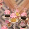 12PCS Bride to Be Cupcake Topper Set, Rose Gold Glitter Cake Decorations, Ideal for Bridal Shower Cupcake Decor view 2