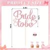 12PCS Bride to Be Cupcake Topper Set, Rose Gold Glitter Cake Decorations, Ideal for Bridal Shower Cupcake Decor view 4