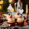 12PCS Silver Glitter Bride to Be Cupcake Topper Set, Wedding Cake Decors, No Assembly Bridal Shower and Bachelorette Party Cupcake Decorations view 3