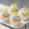 12PCS 3D Golden Paper Butterfly Cupcake Toppers, Exquisite Butterfly Cake Decorations, wedding & birthday party Decoration view 3