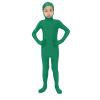 2025 Orange Jumpsuit Kids Full Open Face Spandex Halloween Bodysuit Stretch Unitard Child Cute (Green, 10-14 Years) view 2