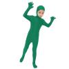 2025 Orange Jumpsuit Kids Full Open Face Spandex Halloween Bodysuit Stretch Unitard Child Cute (Green, 10-14 Years) view 4