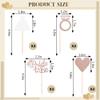 12PCS Rose Gold Glitter Bride to Be Cupcake Decorations, Cupcake Toppers Set with Heart and Ring, Romantic Bridal Shower Party Decor view 4