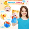 6 Pcs Role Play Hand Puppets Multicultural Entrepreneur Plush Toys Role-Play Toy Puppets for Kids Storytelling Imaginative Pretend Play Teaching Preschool(Multiculturalism) view 2