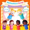 6 Pcs Role Play Hand Puppets Multicultural Entrepreneur Plush Toys Role-Play Toy Puppets for Kids Storytelling Imaginative Pretend Play Teaching Preschool(Multiculturalism) view 4