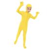 2025 Orange Jumpsuit Kids Full Open Face Spandex Halloween Bodysuit Stretch Unitard Child Cute (Yellow, 3-5 Years) view 4