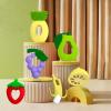 6-Pack Baby Teething Toys - Soft Silicone Teethers with Fruit Shapes (Banana, Grape, Lemon, Pear, Strawberry, Pineapple) | Freezer Safe, Non-Toxic, Soothing Sensory Stimulation view 4