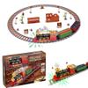 Aoaoy Christmas Train Set, Electric Train Set with Light and Sound, Realistic Sounds Electric Rail Car Toy for Kids Family Christmas Decoration Gift (134pcs) view 1
