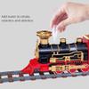 Aoaoy Christmas Train Set, Electric Train Set with Light and Sound, Realistic Sounds Electric Rail Car Toy for Kids Family Christmas Decoration Gift (134pcs) view 2