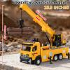 Mobile Crane Tow Truck Toy for Logging Farm Port Shipyard Building Bridge Construction Vehicles Engine Machine City Gravity Lifting Arm Kids Boys Age 3-5 4-7 Years Old Christmas Birthday Easter Gifts view 2