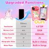 Kids Smart Phone for Girls, Toddler Birthday Gifts for Girl 3 4 5 6 7 8 9 10 Year Old, Kids Toy Cell Phone with 4" Touchscreen Cameras, Music, Games, Travel Preschool Learning Education Toy view 3