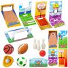 30 Pcs Valentines Cards for Kids with Sports Ball Erasers, 5 Design Valentine Sports Erasers with Valentines Cards, Kids Valentines Classroom Exchange Prizes Party Favor, Boys Valentines Gift view 1