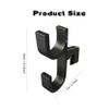 2Pcs Car Umbrella Holder Hook, Universal Auto Umbrella Hooks for Car SUV Truck, Waterproof Anti-Slip Umbrella Storage Holder for Headrest & Trunk view 2