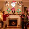 10 PCS Christmas Foil Balloons, Santa Claus Balloon for Christmas Party Decorations, Cute Reindeer Balloons for Xmas Party, Candy Cane Balloons for New Years Party Birthday Party view 3