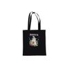 Personalized Cute Halloween Tote Bag for Girls - Custom Trick-or-Treating Canvas Bag with Iridescent Ghost Design view 2