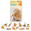 Archie McPhee Cat Lover/Crazy Cat Lady Bag of 12 Miniature Soft Vinyl Cats (Orange) view 1