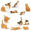 Archie McPhee Cat Lover/Crazy Cat Lady Bag of 12 Miniature Soft Vinyl Cats (Orange) view 3