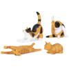 Archie McPhee Cat Lover/Crazy Cat Lady Bag of 12 Miniature Soft Vinyl Cats (Orange) view 4