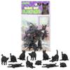 Archie McPhee Cat Lover/Crazy Cat Lady Bag of 12 Miniature Soft Vinyl Cats (Black) view 1