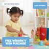 Baby Academy Books Montessori Play Box for 1318 Month 28 Piece Wooden Learning Toy Set with Stacking Cups, Shape Sorter, Object Permanence Toy & Sensory Activities view 4