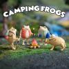 Archie McPhee Mini Camping Frog Vinyl Novelty Toy Set of 4 view 2