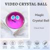 2.76" Upgraded Crystal Ball Video Player, Memory Sphere Upload Videos & Photos, USB Rechargeable, for Couples Friends Anniversary Birthday Gifts (Blue) view 3