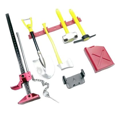 1 10 Scale RC Crawler Accessories with Fuel Tank Winch Jack Tools Compatible Compatible with CC01 D110 RC Car Parts