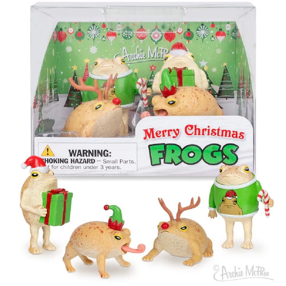 Archie McPhee Merry Christmas Frogs