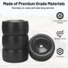 1/8 RC Wheel and Tires, daitoku 17mm Hex RC Off Road Racing Truck Tires and Wheels for Arrma Typhon 6S Talion 4WD HPI HSP Bazooka Camper Kyosho TRAXXAS - Black view 4