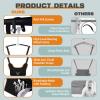 2-in-1 Baby Jumper & Swing - Foldable Stand, Stable Toddler Swing Set for Indoor & Outdoor Use (Black) view 4