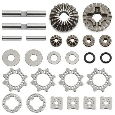 1/8 V5 1/7 BIGROCK Mojave EXB Universal Differential Gear Set Fits Front and Rear Axles Compatible with Various 1/8 Scale RC Models