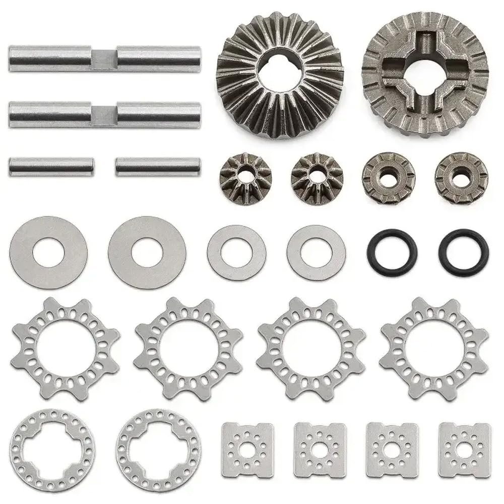 1/8 V5 1/7 BIGROCK Mojave EXB Universal Differential Gear Set Fits Front and Rear Axles Compatible with Various 1/8 Scale RC Models