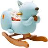 labebe Baby Rocking Horse, Blue Squirrel Rocking Horse for Toddler 1-3 Age Boy&Girl, Plush Rocking Squirrel with Seatbelt for 6 Months Babies, Children Ride-on Toy Wooden Animal Rocker view 1
