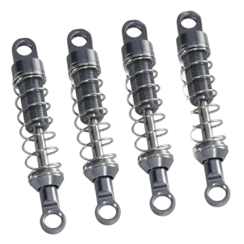 Compatible With MN82 1/12 Remote Control Car Upgrades Parts Replacement Accessories 4Pcs Metal For Spring Shock Absorbers Rc Car Shock absorbers(Black)