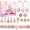 Advent Calendar Bracelet 24 Days Xmas Countdown Charm Bracelet Advent Calendar 2024 Includes 2 Bracelets & 22 Beads Rose Gold Alloy Christmas for Kids, Girls, Teens view 3