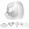 1 Pack M9 Full Set Breast Replacement Part for Momcozy Upgraded Mobile Flow | Upgraded M9, Including 24mm Flange, Gray Valve, Gray Diaphragm,Storage Bottle with Lip,Not Original Parts,One Overall-24mm view 1