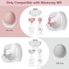 1 Pack M9 Full Set Breast Replacement Part for Momcozy Upgraded Mobile Flow | Upgraded M9, Including 24mm Flange, Gray Valve, Gray Diaphragm,Storage Bottle with Lip,Not Original Parts,One Overall-24mm view 2