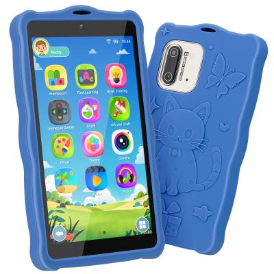 5.50" Touchscreen Kids Toys Smart Phone, Kids Phone with Games & Dual Camera, Toddler Toys Phone, Boys and Girls Learning Toy Phone for 3-9 Years Old (Blue)