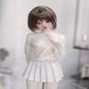 Doll Clothes Long Sleeve Floral Lace Shirt for 1/3 1/4 BJD Dolls Accessories(White,1/3) view 3