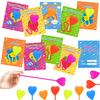 Valentine Sticky Hand Toys with Cards for Kids Classroom,20 Pack Slappy Sticky Hands Valentine Gifts for Toddlers,Non Candy Party Favors Goodie Bag Stuffers,School Treats Trinkets Prizes for Boy Girl view 1
