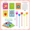 Valentine Sticky Hand Toys with Cards for Kids Classroom,20 Pack Slappy Sticky Hands Valentine Gifts for Toddlers,Non Candy Party Favors Goodie Bag Stuffers,School Treats Trinkets Prizes for Boy Girl view 2